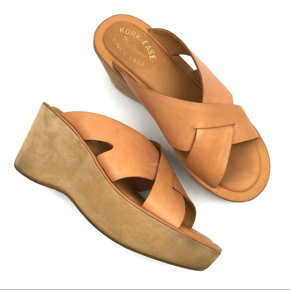 Kork-Ease Lana leather platform slide sandals